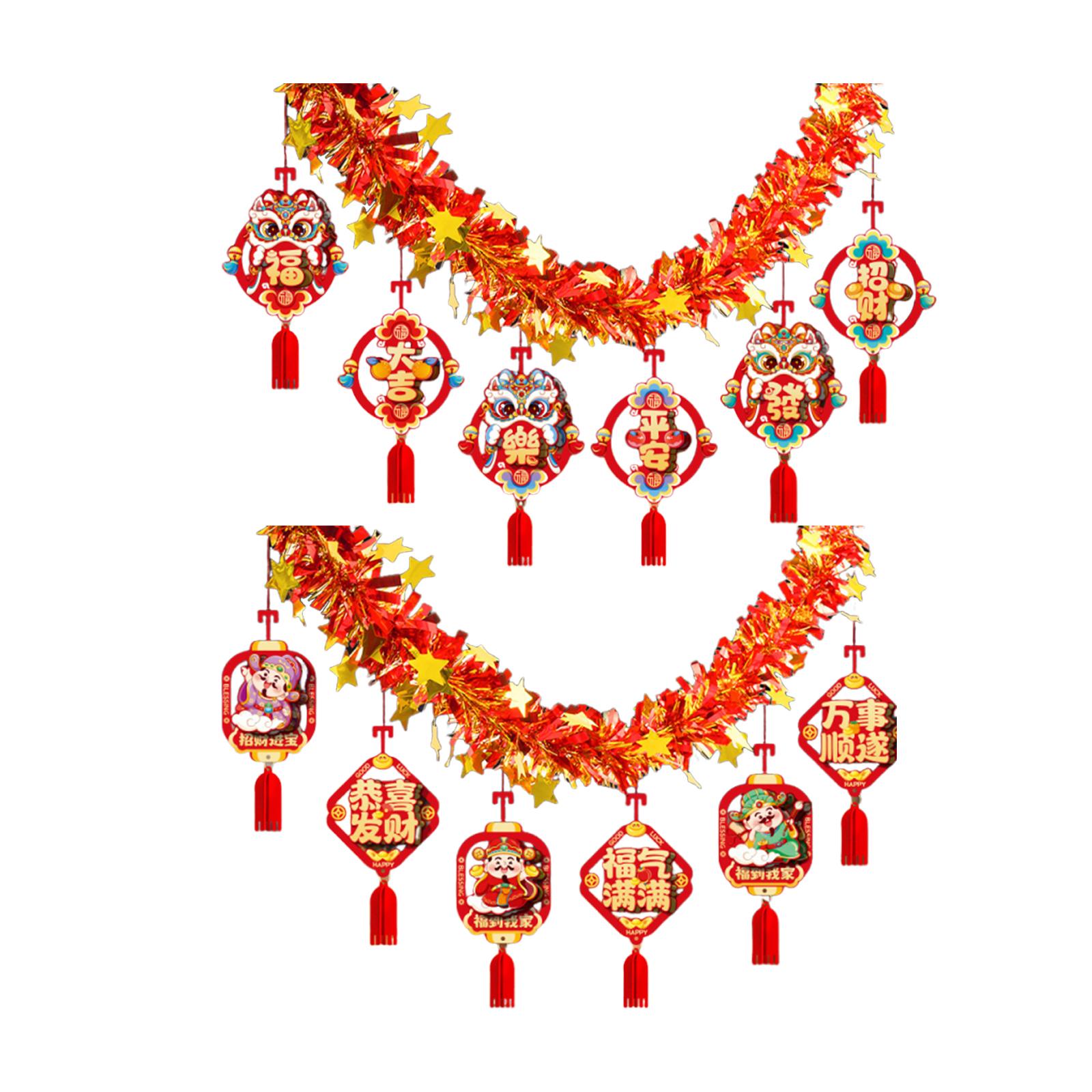Home Decor Garland - Guirlanda de Ano Novo Chinês, Banner