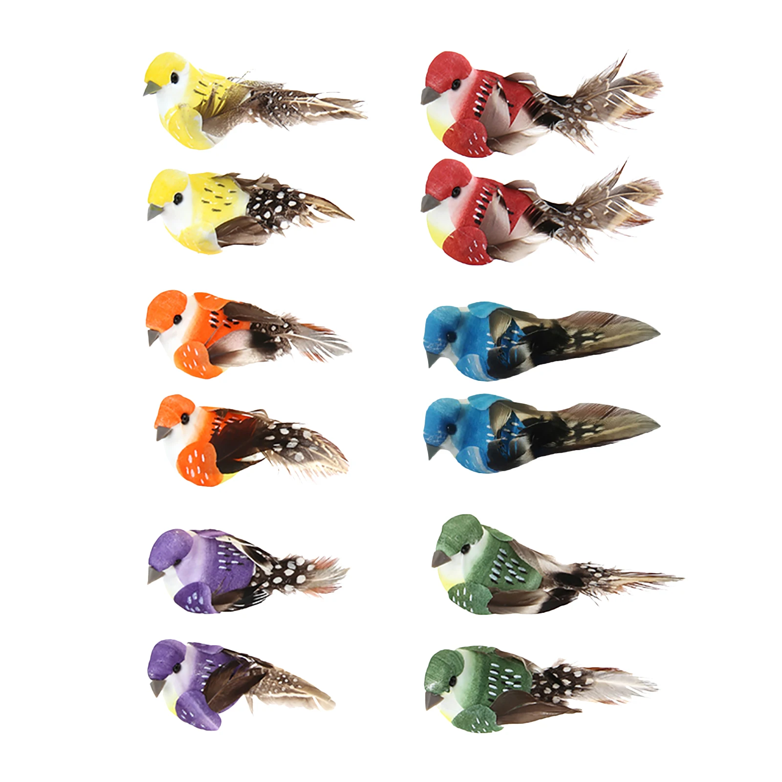 Home Decor On Sale - 12 pçs conjunto pássaros artificiais espuma