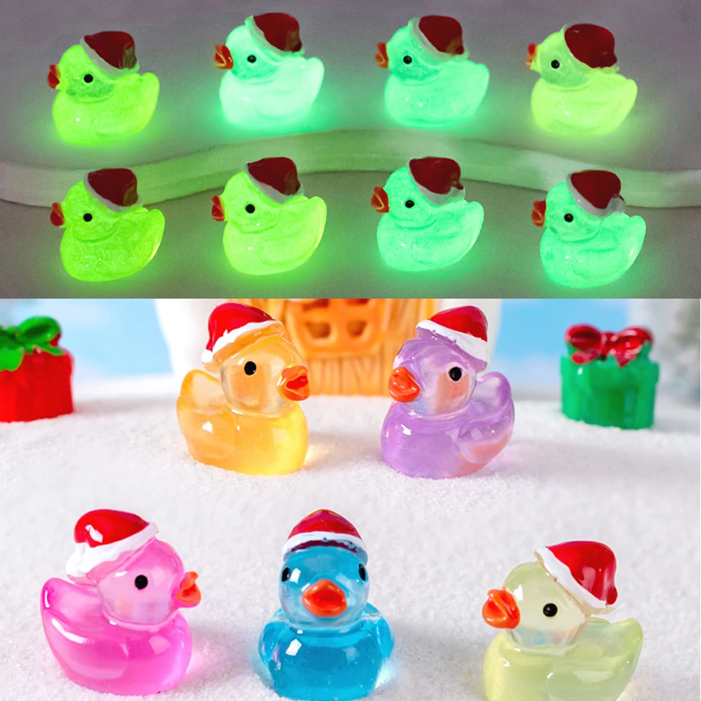 Home Decor On Sale - Luminoso micro paisagem natal pato ornamentos