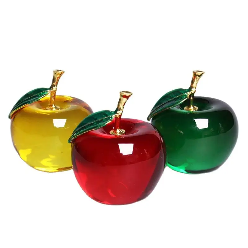Home Decor On Sale - 1 peça moda transparente cristal maçã