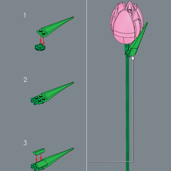 Novo Buquê Botânico de Tulipas - Home Decor Tulip avaliação e preço