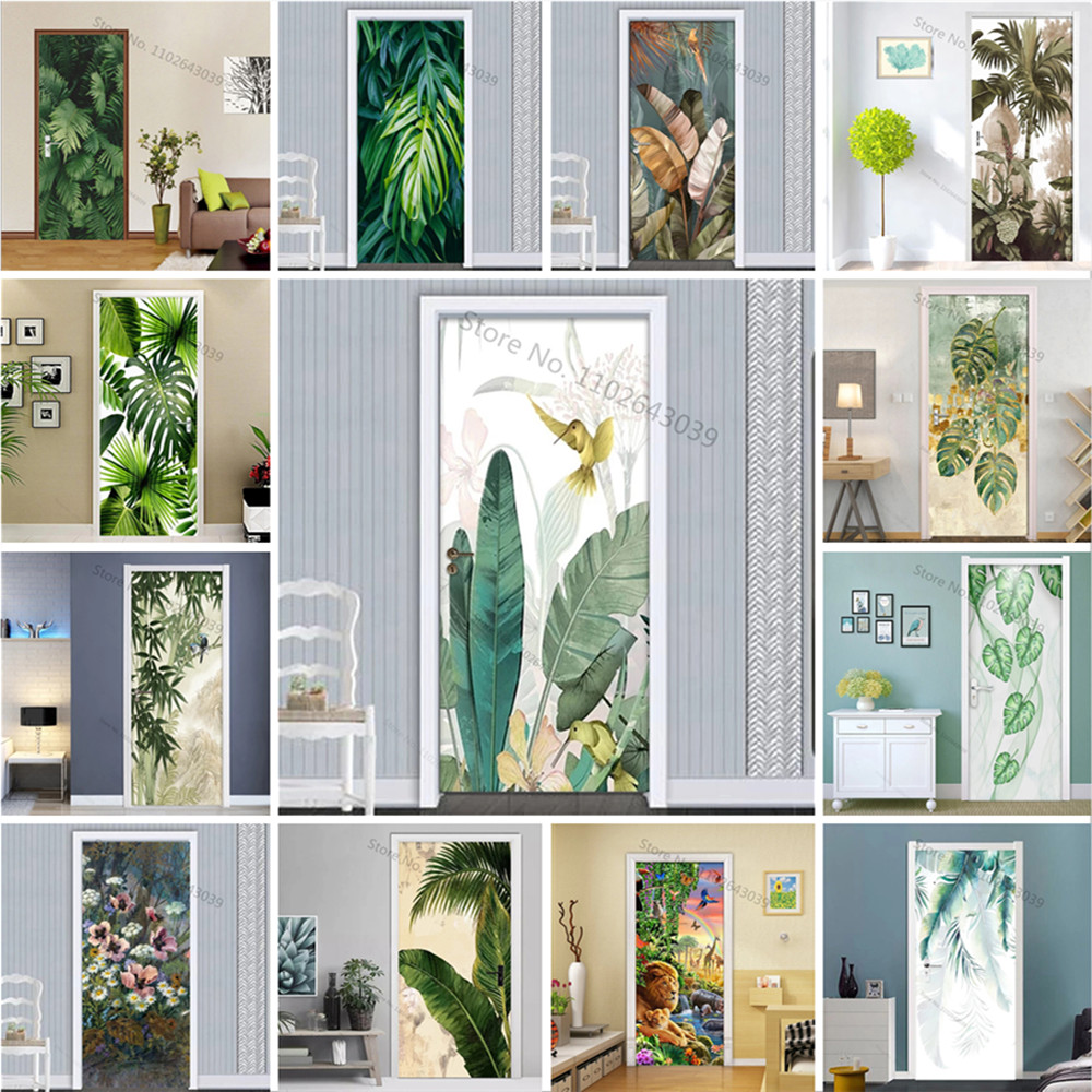 Auto-adesivo verde folhas port - Home Decor On Sale avaliação e preço