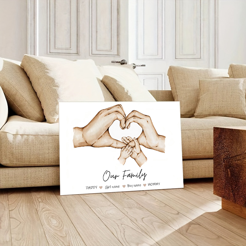 Personalizado família mão cart - Home Decor Minimal avaliação e preço