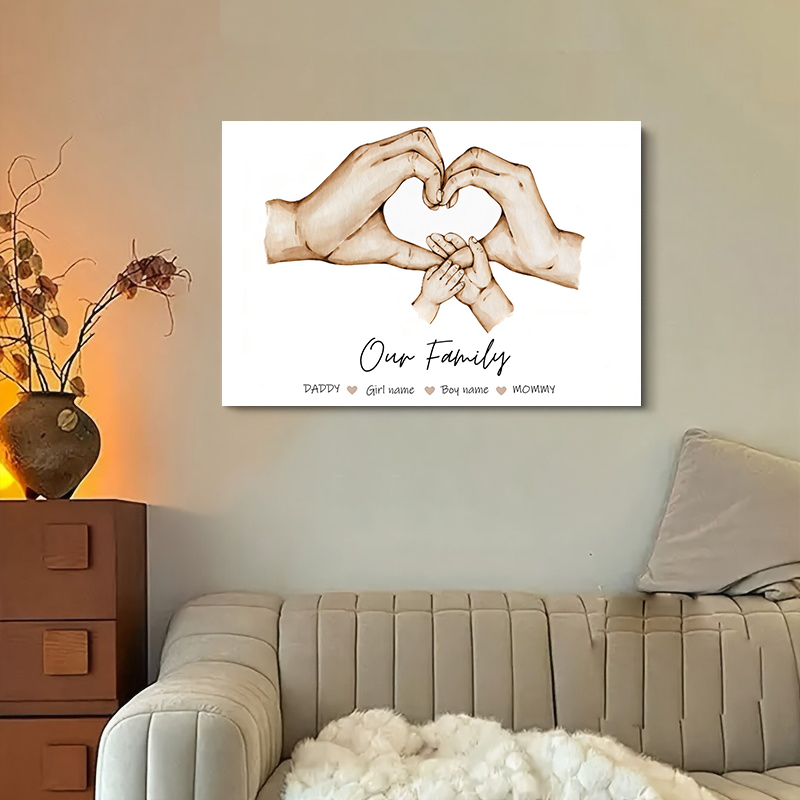 Personalizado família mão cart - Home Decor Minimal avaliação e preço