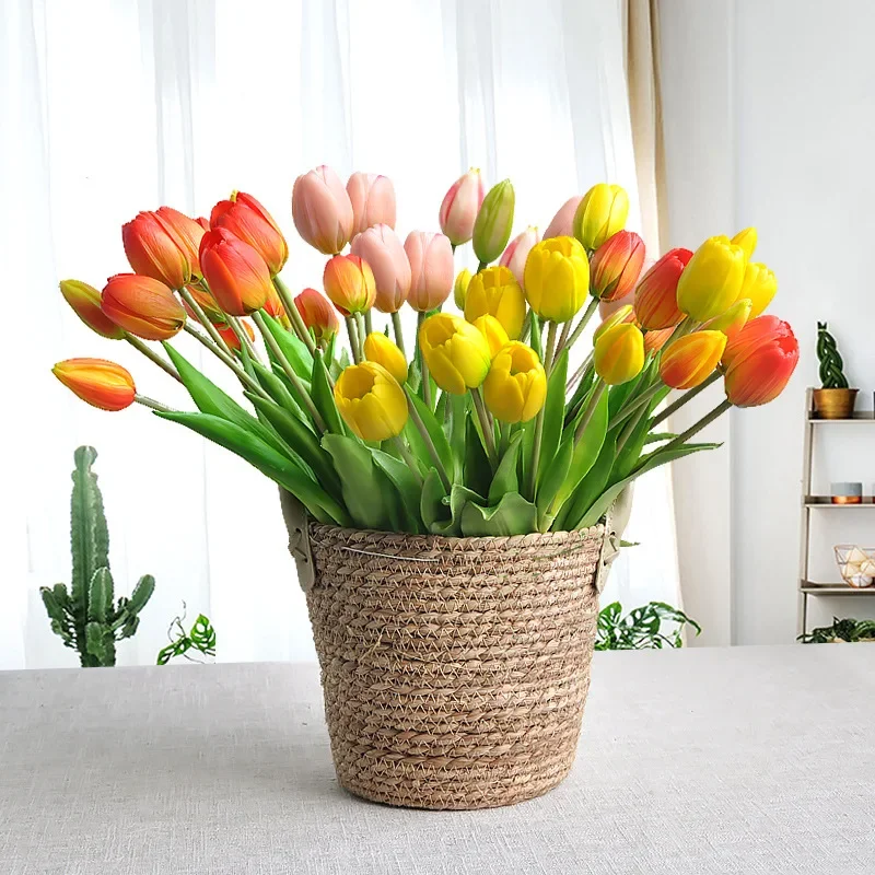 Tulipa Artificial Tátil Flor D - Home Decor Tulip avaliação e preço