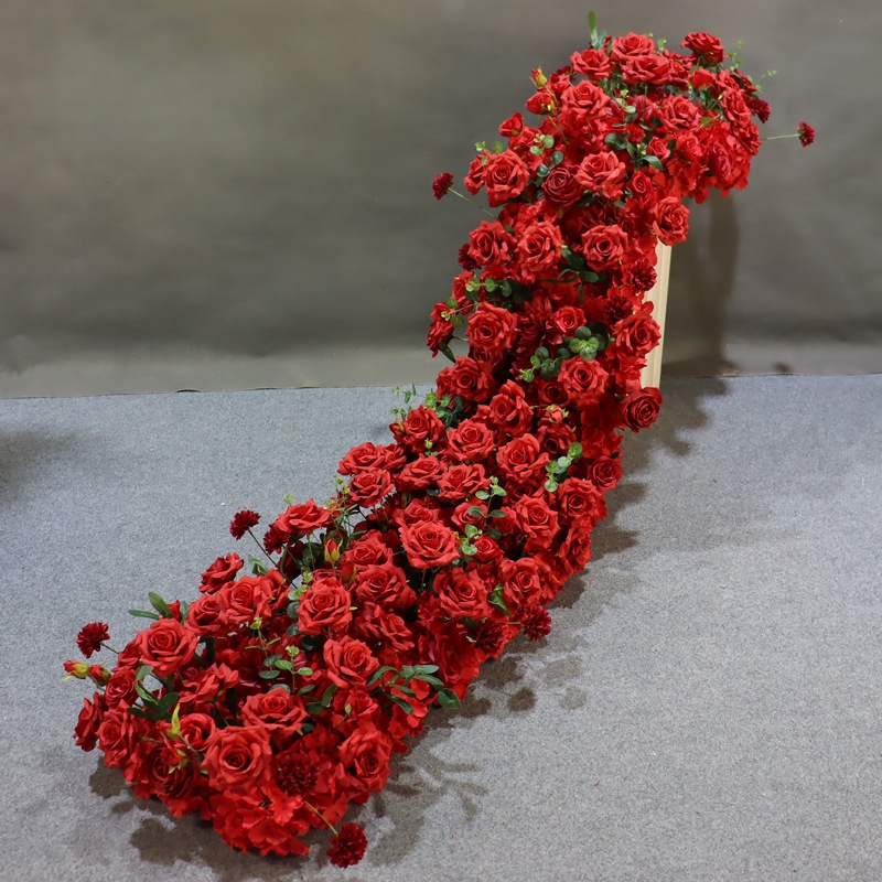 Guirlanda Floral de Seda Verme - Home Decor Garland avaliação e preço