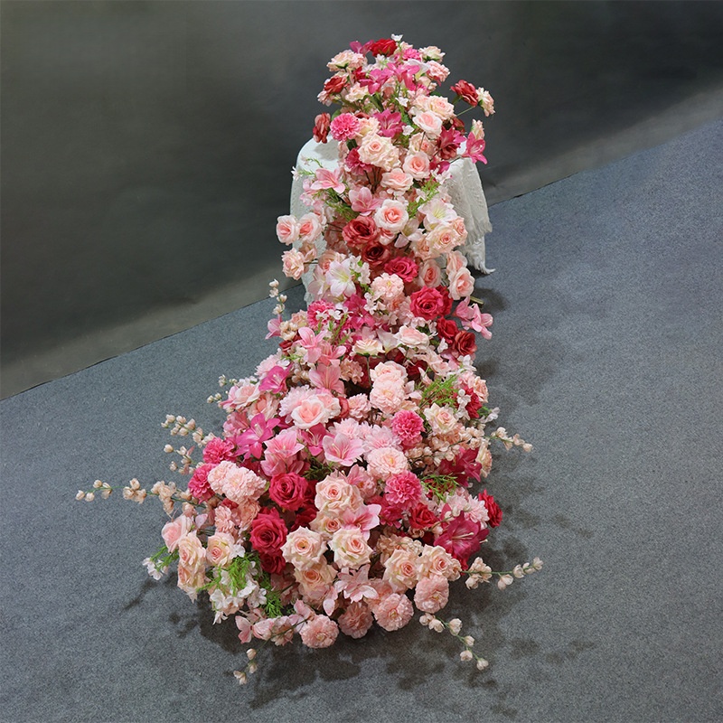 Guirlanda Floral de Seda Verme - Home Decor Garland avaliação e preço