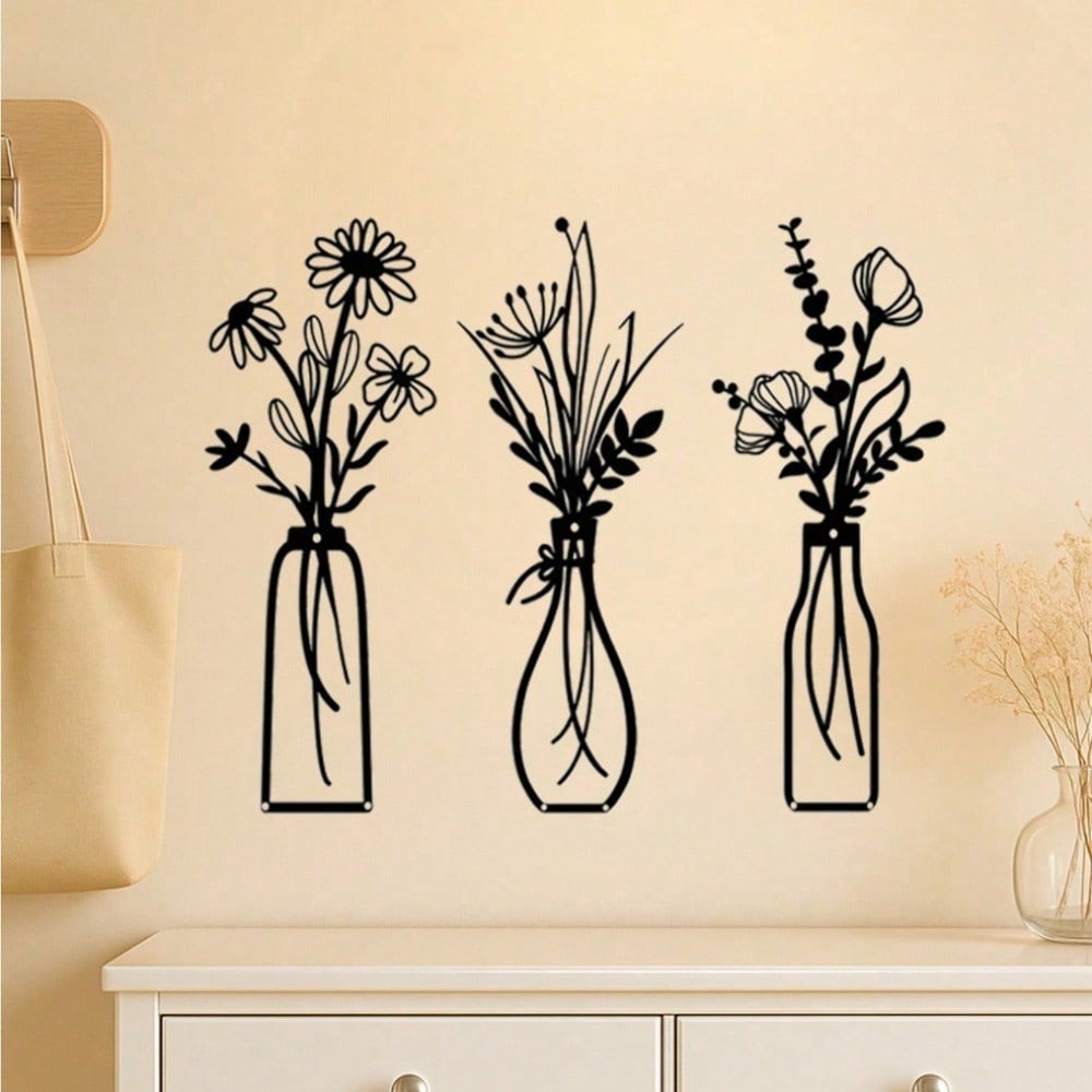 Conjunto de 3 Peças de Arte Fl - Home Decor Minimal avaliação e preço