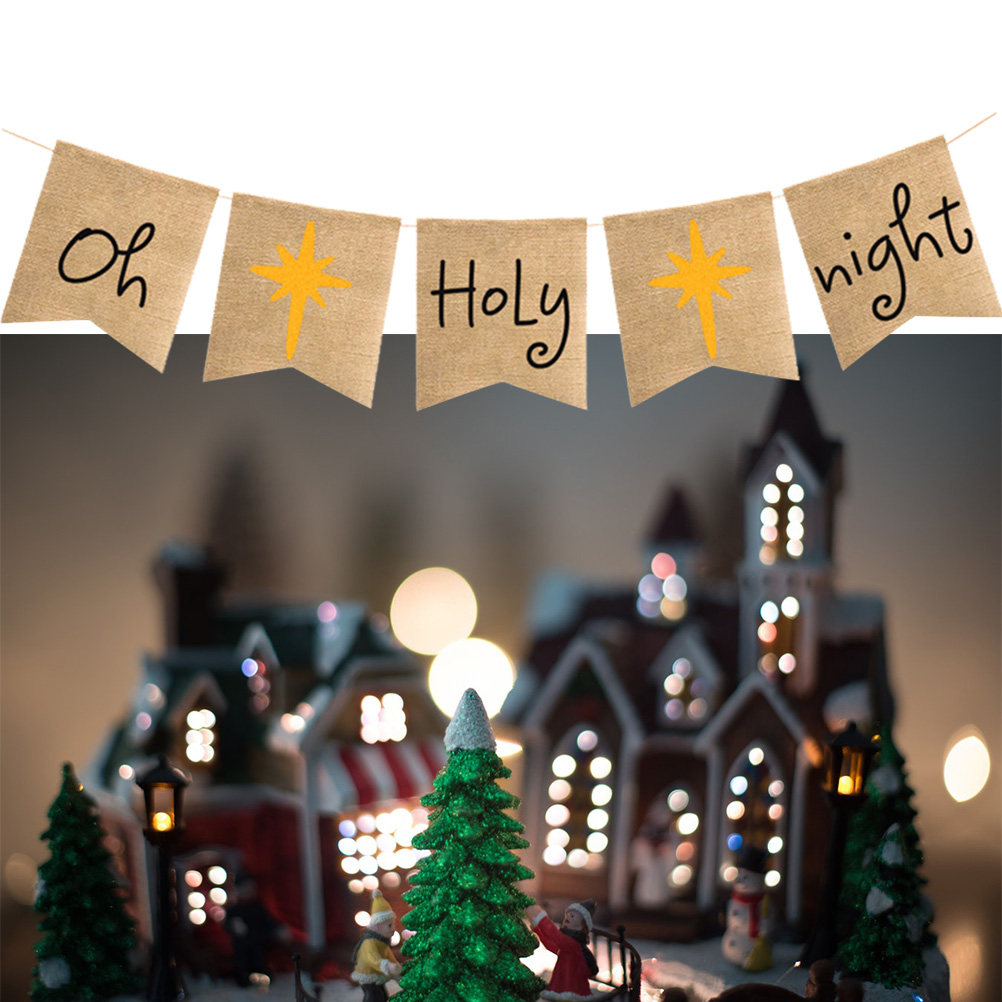Banner 'Oh-Holy-Night' em Linh - Home Decor Garland avaliação e preço