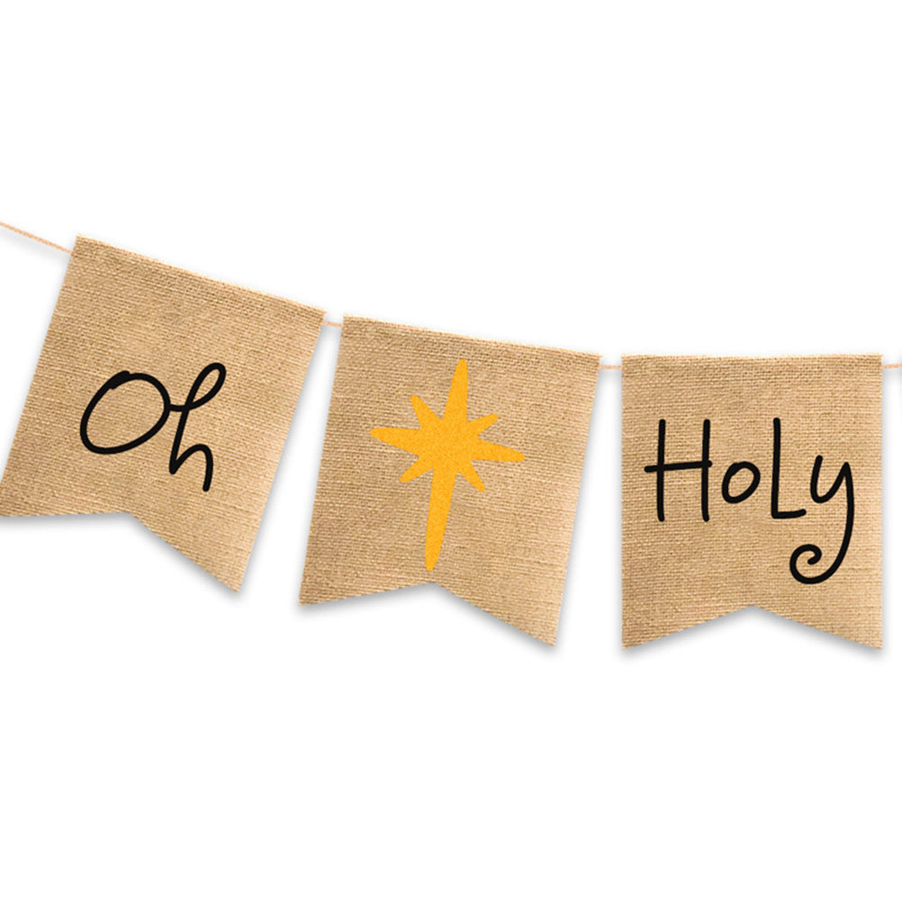 Banner 'Oh-Holy-Night' em Linh - Home Decor Garland avaliação e preço