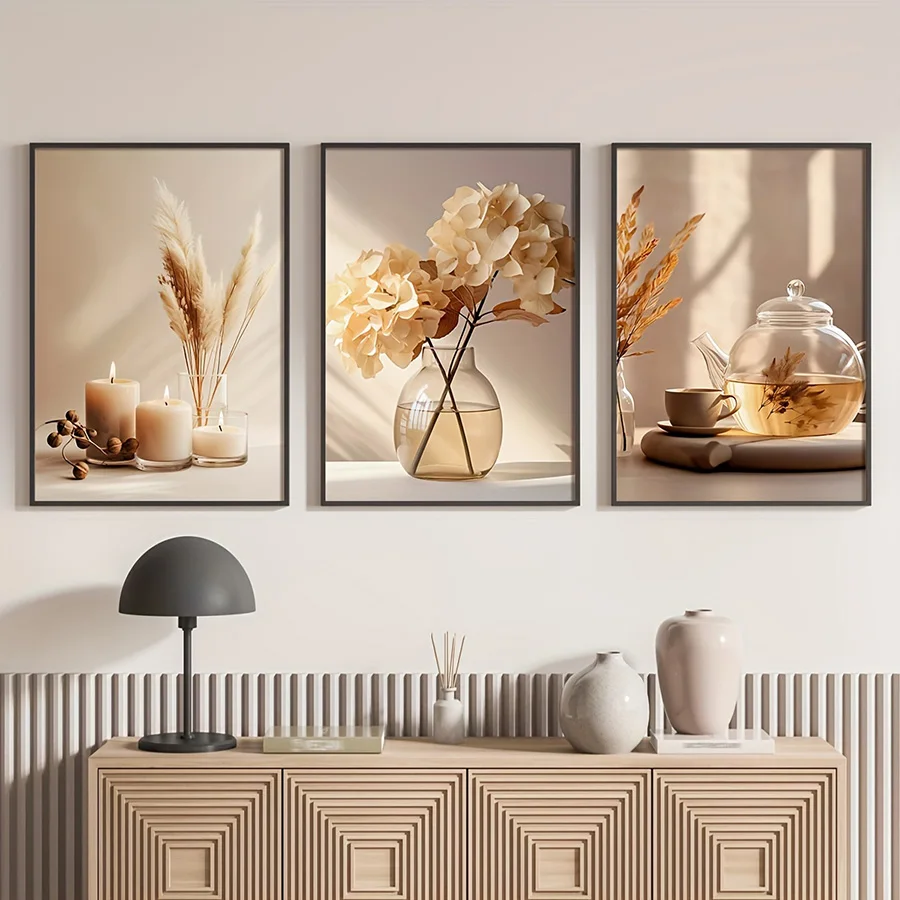 Minimalista flores bege modern - Home Decor Minimal avaliação e preço