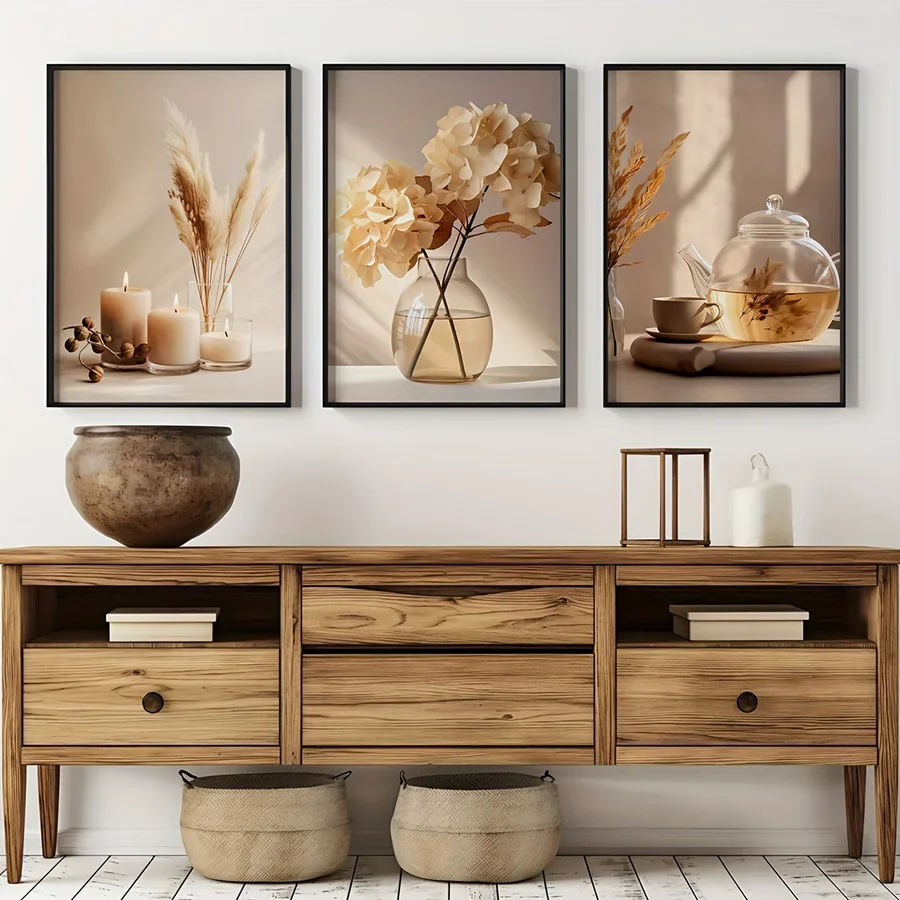 Minimalista flores bege modern - Home Decor Minimal avaliação e preço