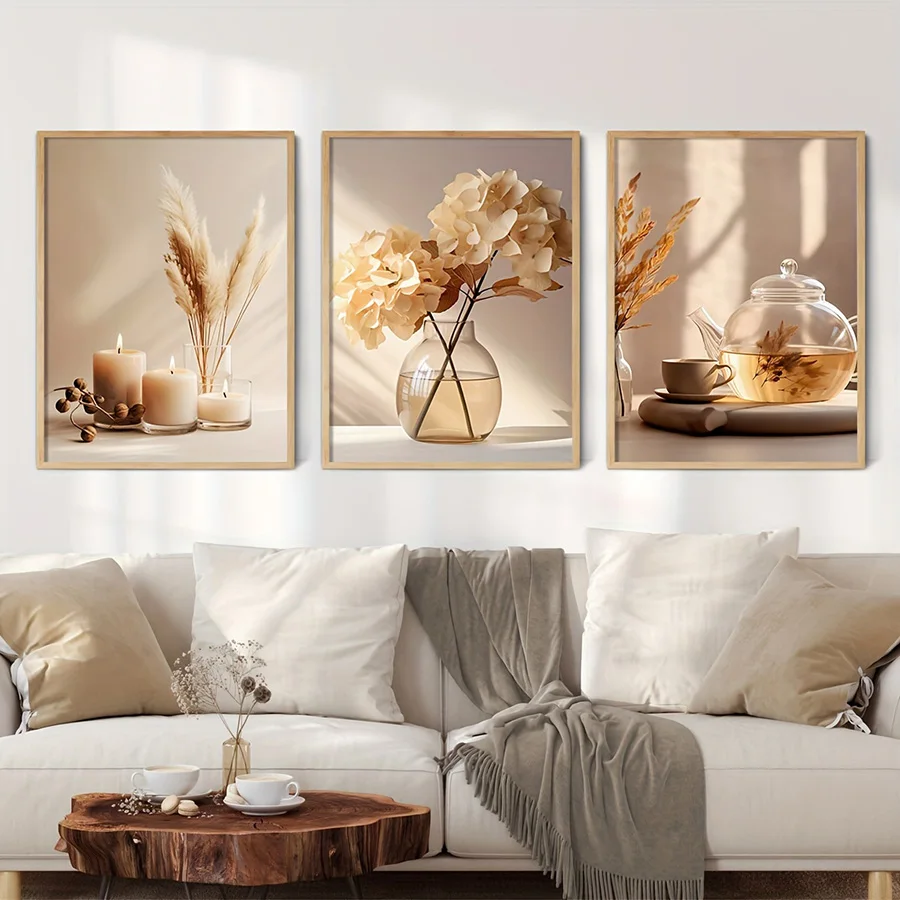 Minimalista flores bege modern - Home Decor Minimal avaliação e preço