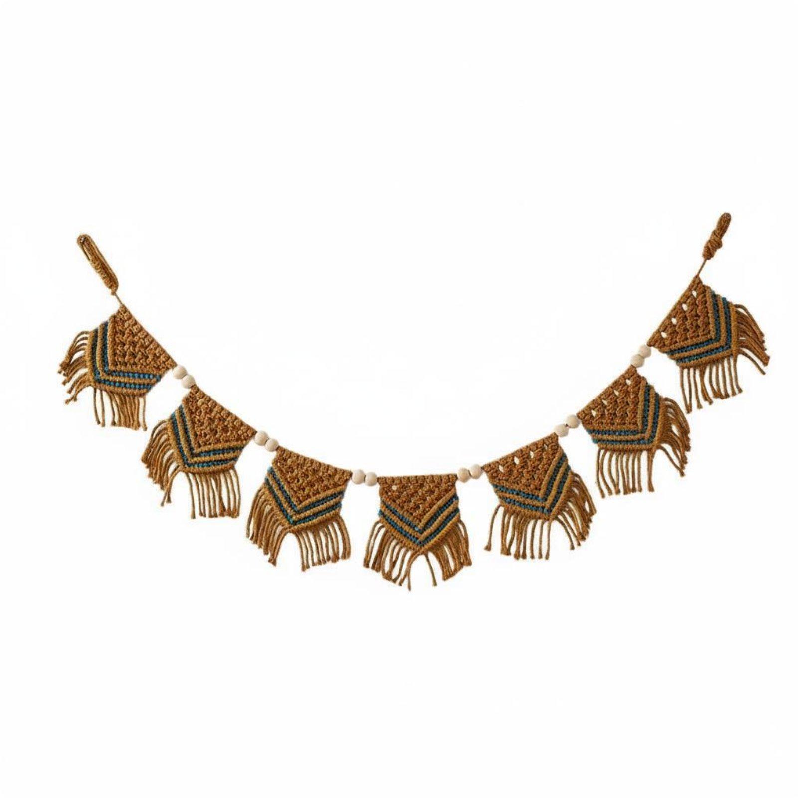 Tapeçaria de Algodão com Franj - Home Decor Garland avaliação e preço