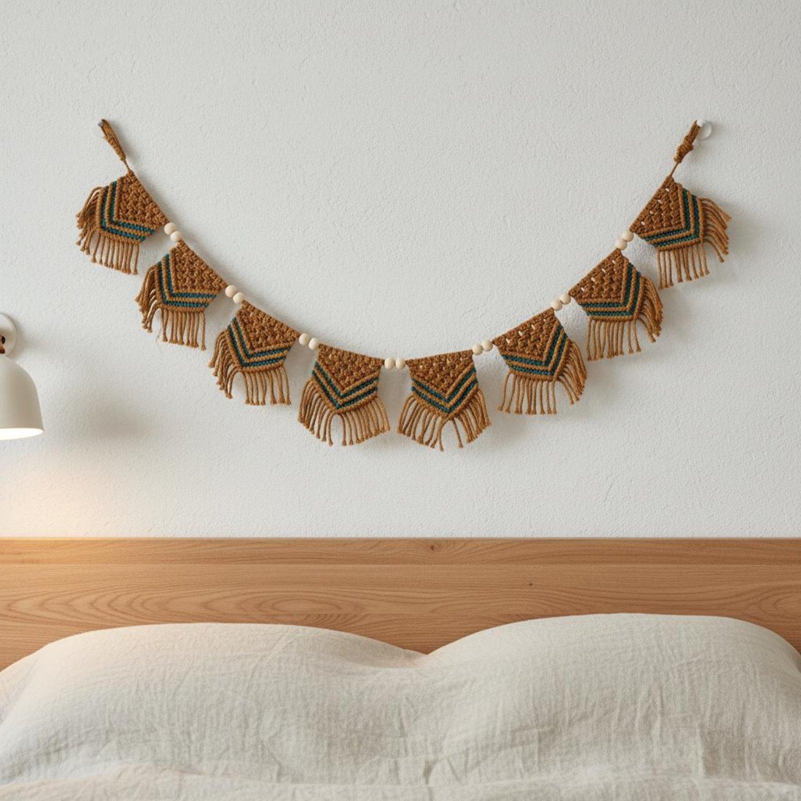 Tapeçaria de Algodão com Franj - Home Decor Garland avaliação e preço
