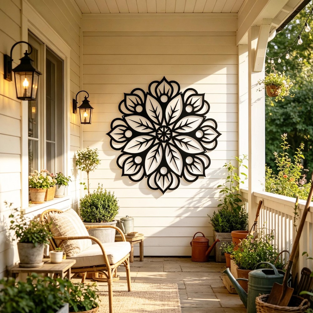 Arte de parede em metal com ma - Home Decor Minimal avaliação e preço