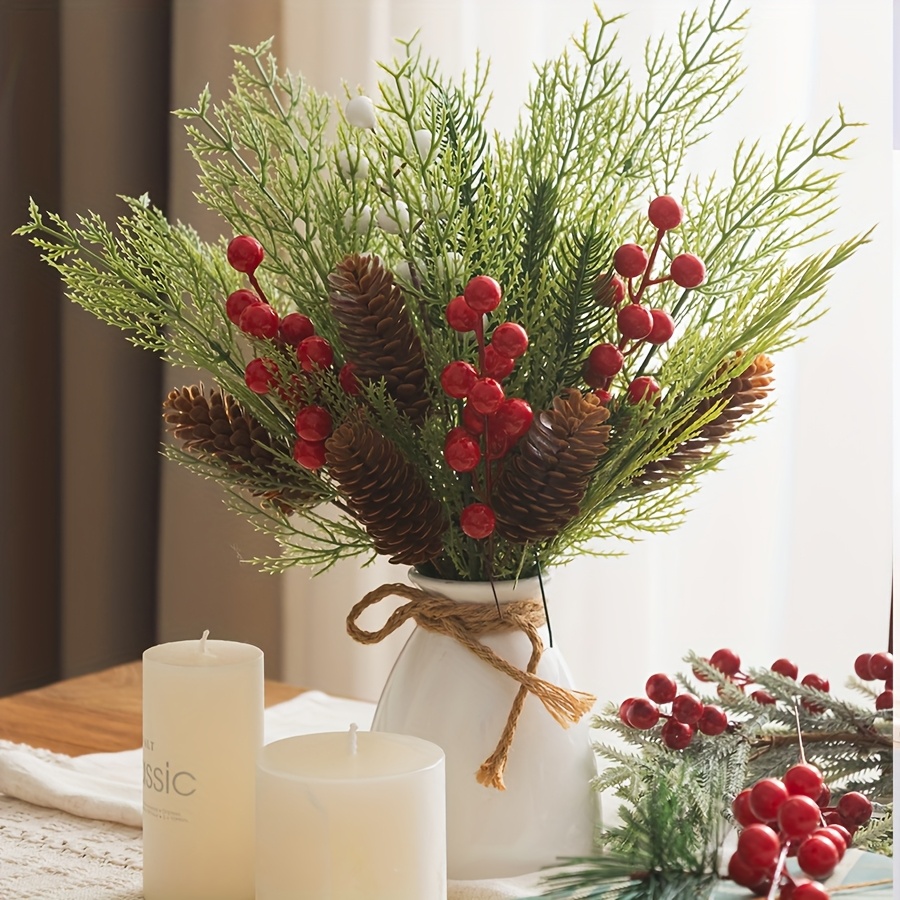 40 Peças de Ramos de Pinheiro  - Home Decor Garland avaliação e preço