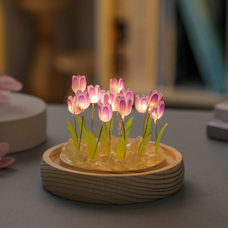 Handmade Tulip Night Light, Cr - Home Decor Tulip avaliação e preço