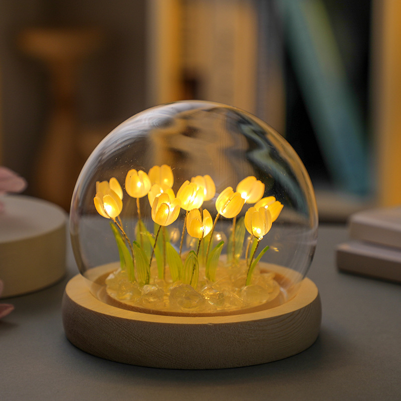 Handmade Tulip Night Light, Cr - Home Decor Tulip avaliação e preço