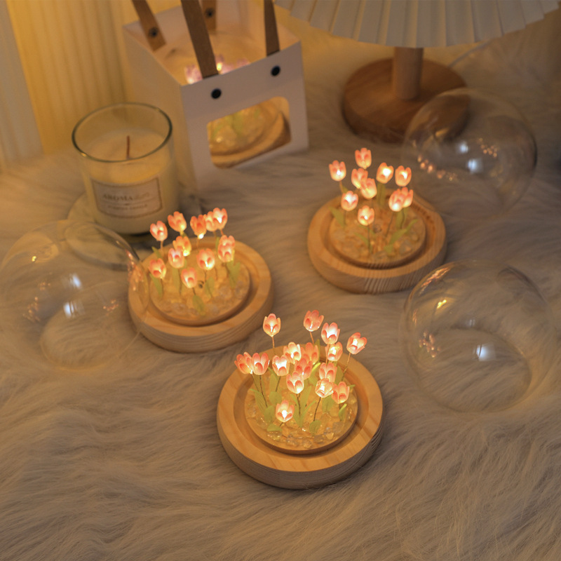 Handmade Tulip Night Light, Cr - Home Decor Tulip avaliação e preço