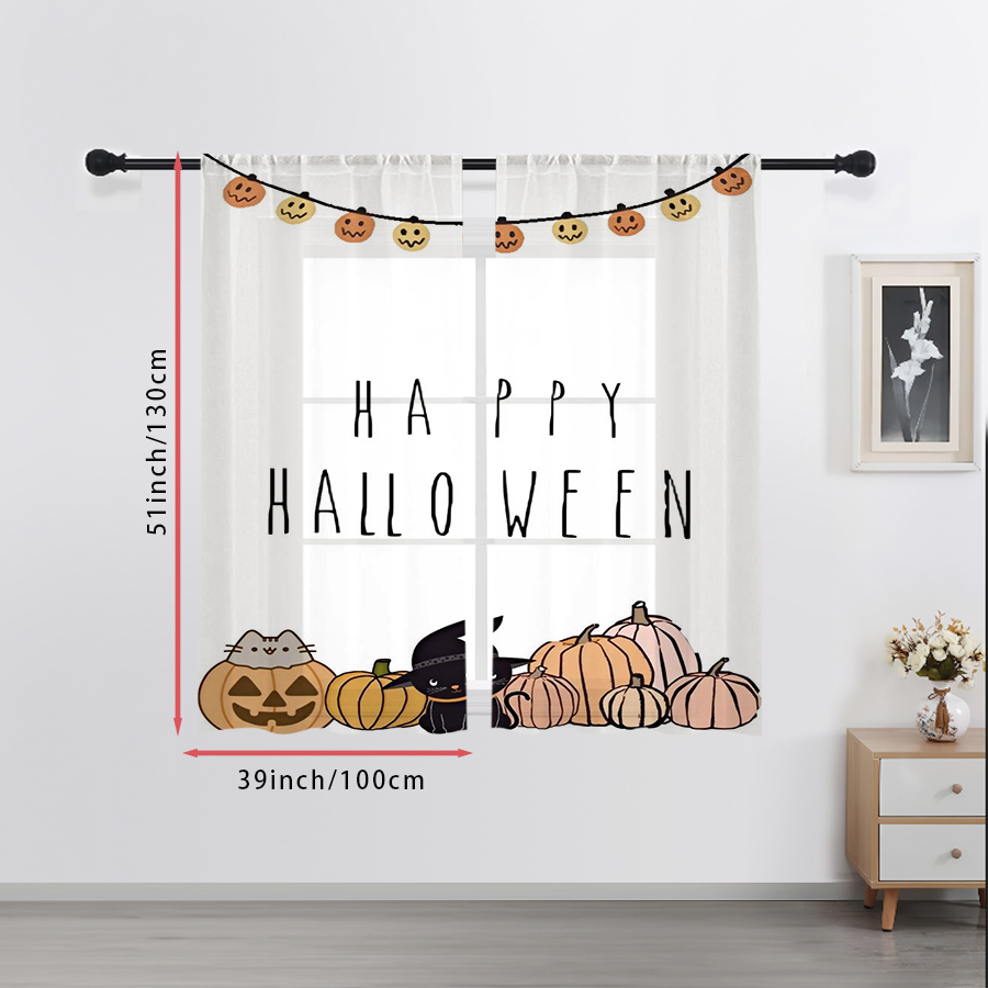 2 Peças de Cortina Translúcida - Home Decor Garland avaliação e preço