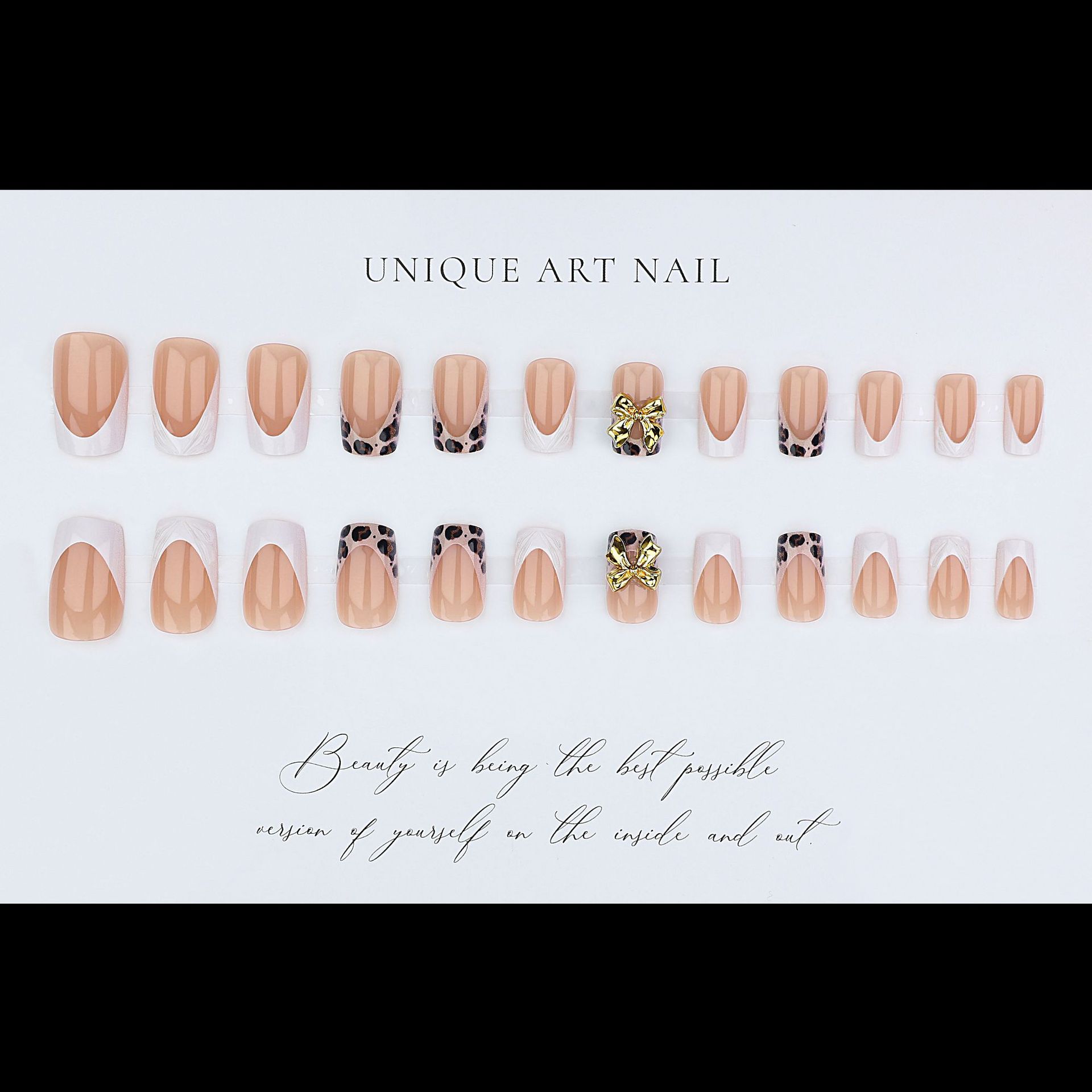 Unhas postiças curtas quadrada - Pressed Flower Frame avaliação e preço